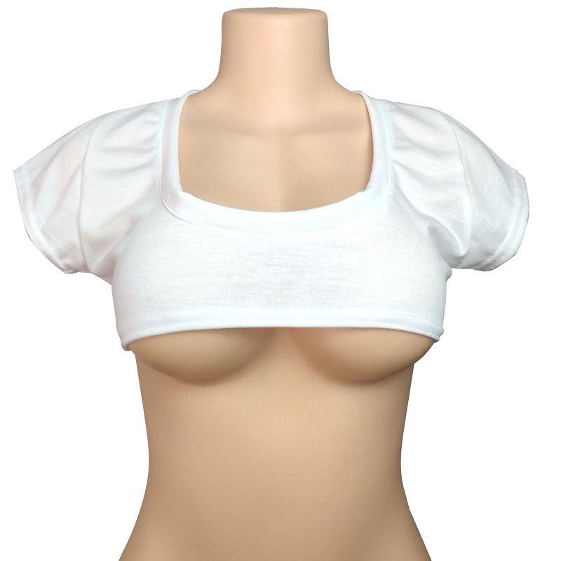 Women's Two-dimensional Pure Color Half Milk T-shirt Cute Blouses