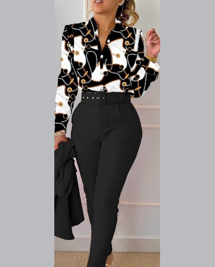 Women's Sweet Style Fresh Polyester Long Sleeve Fashion Casual Suits