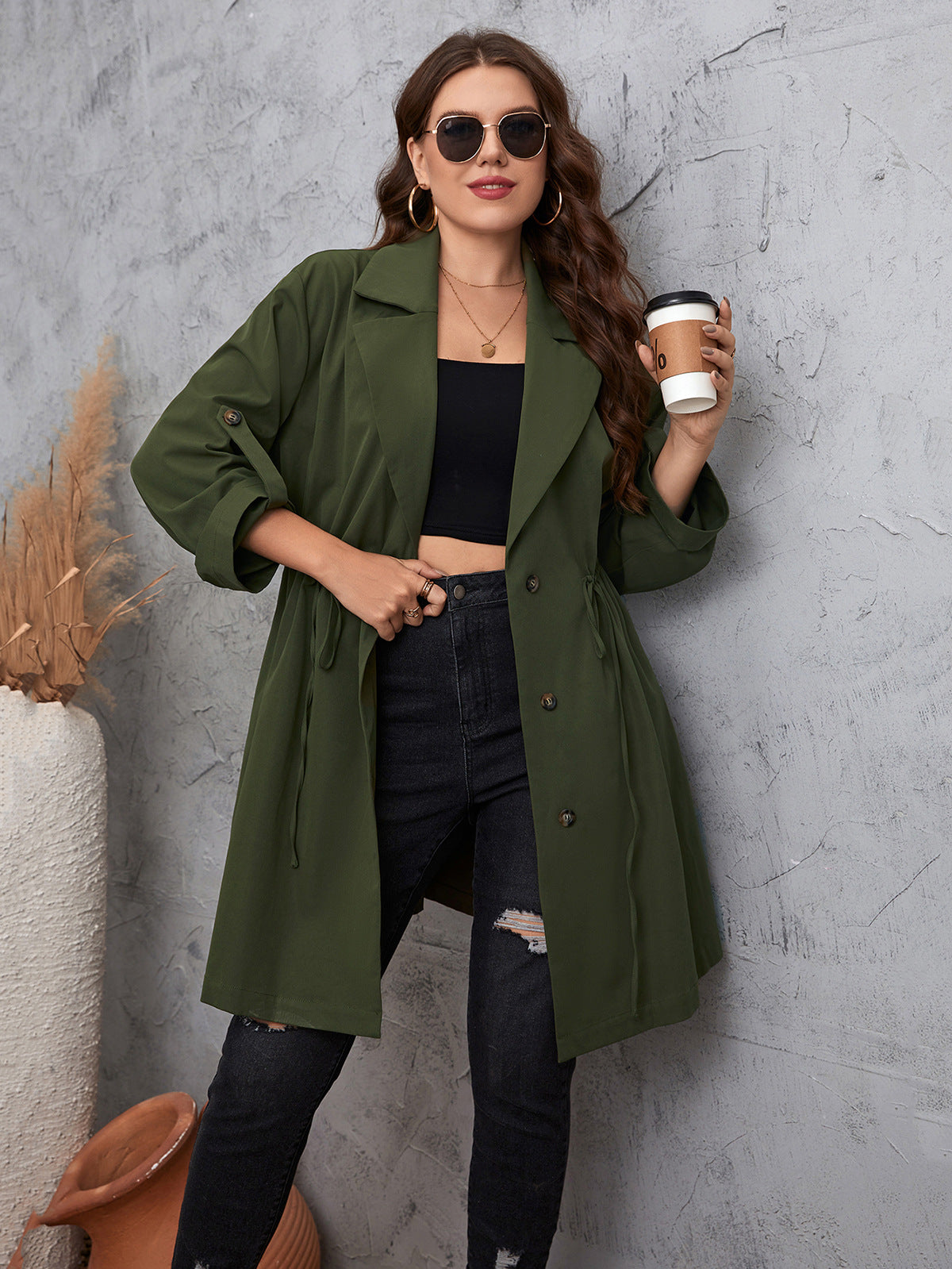 Development Design Simple Graceful Style Collar Coats