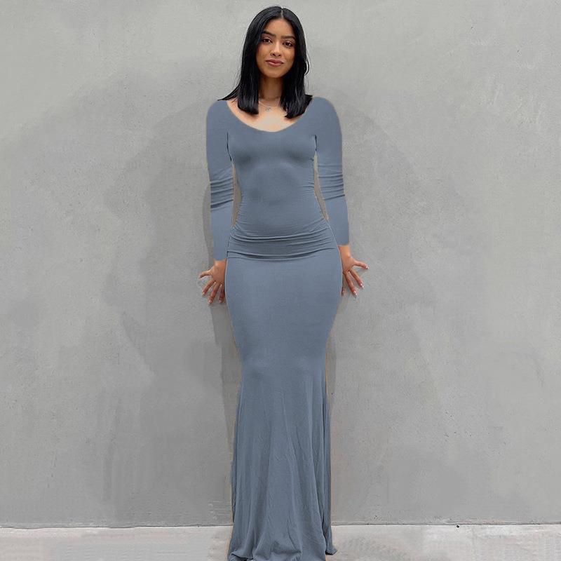 Women's Casual Slim Strap Home Long Dress