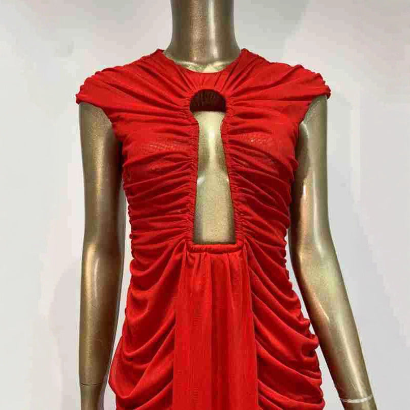 Red Birthday Party Dress Fashionable Elegant Dresses