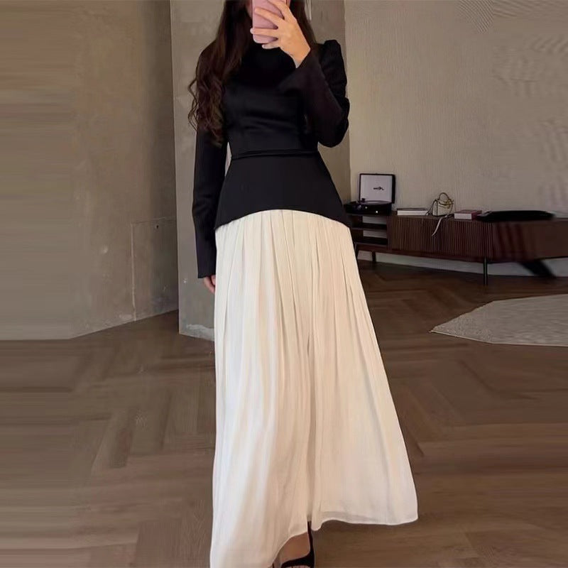 Fashion Lace Up Waist Design Fake Dresses