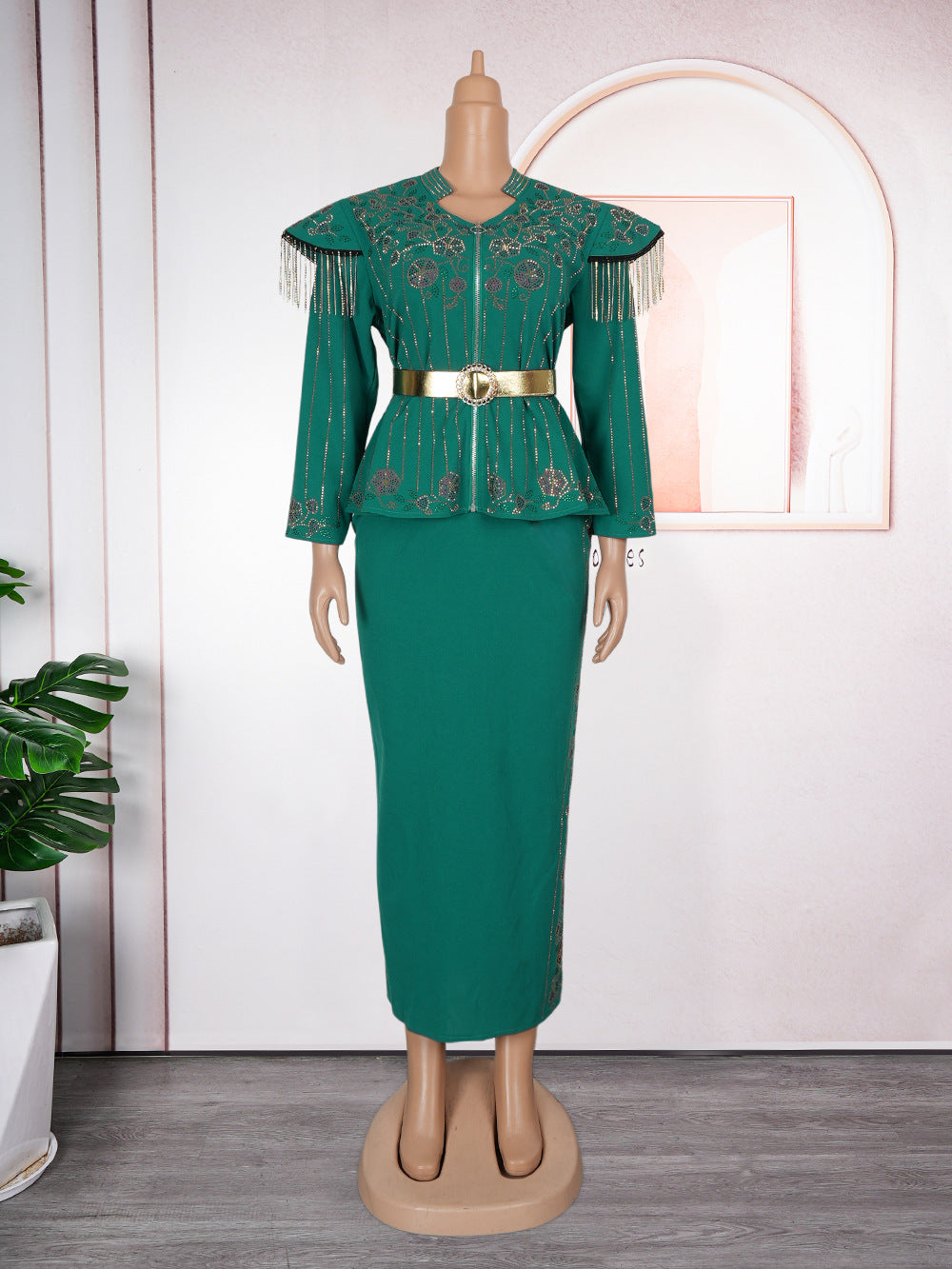 African Printed Dress For Woman Fashion Suits