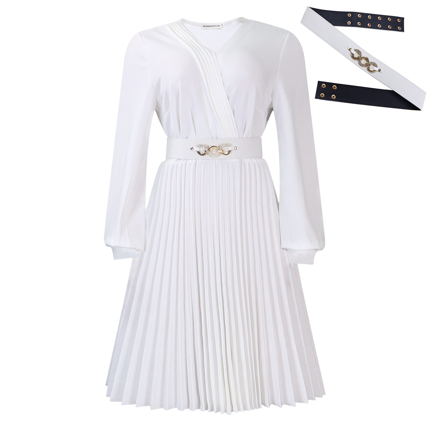 Fashion Elegant Solid Color Pleated African Plus Size