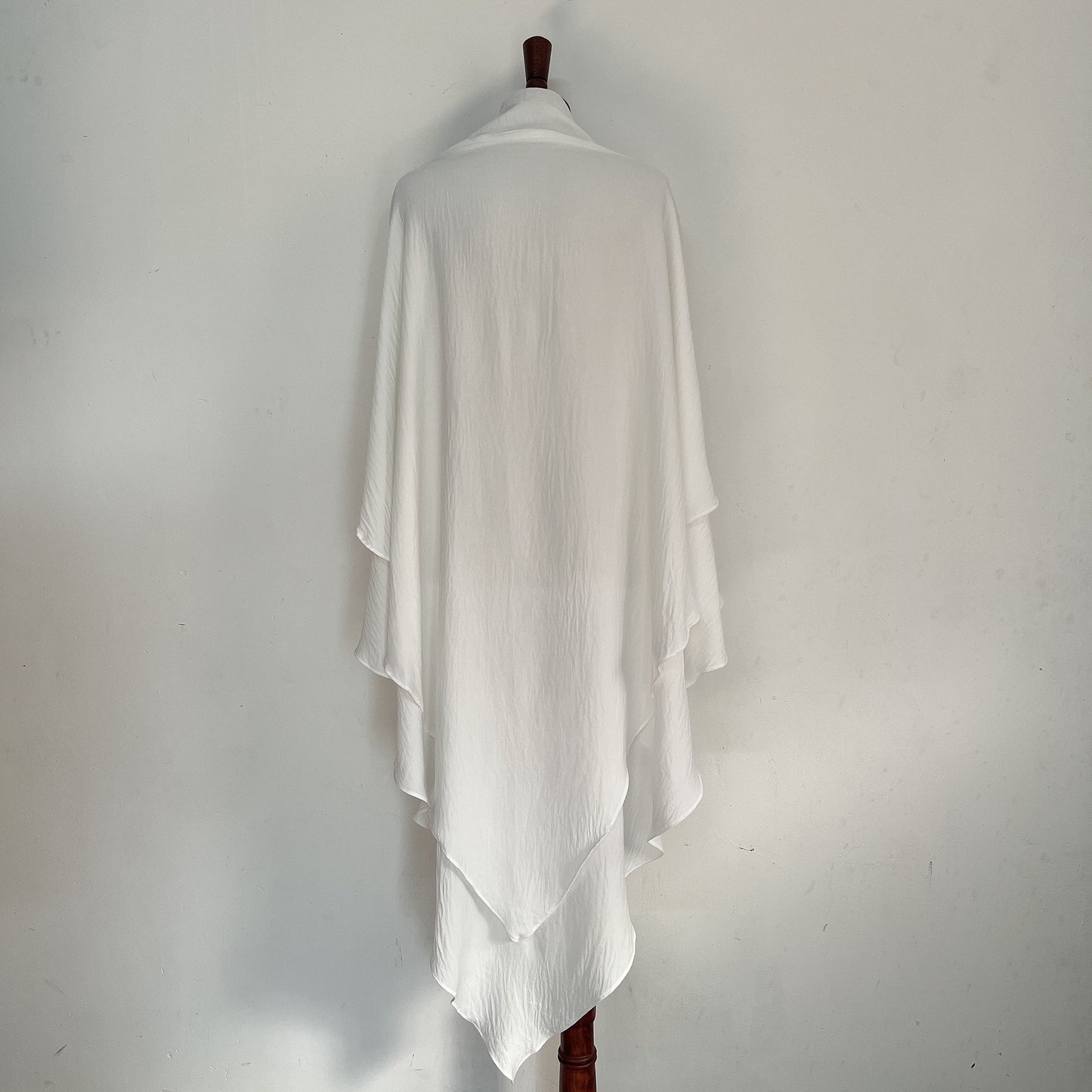 Classic Wave Pattern Shawl Scarf Splicing Dress