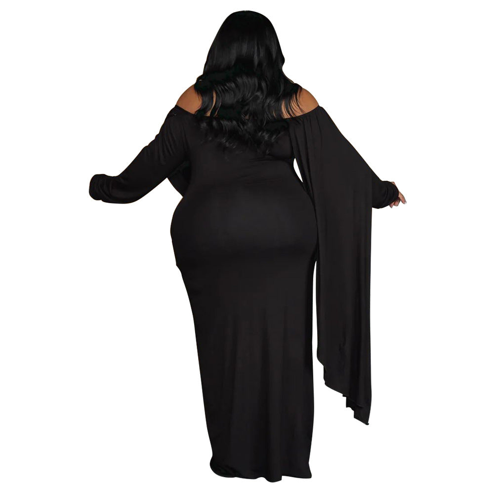 Women's Long Sleeve Pleated Tight Dress Dresses