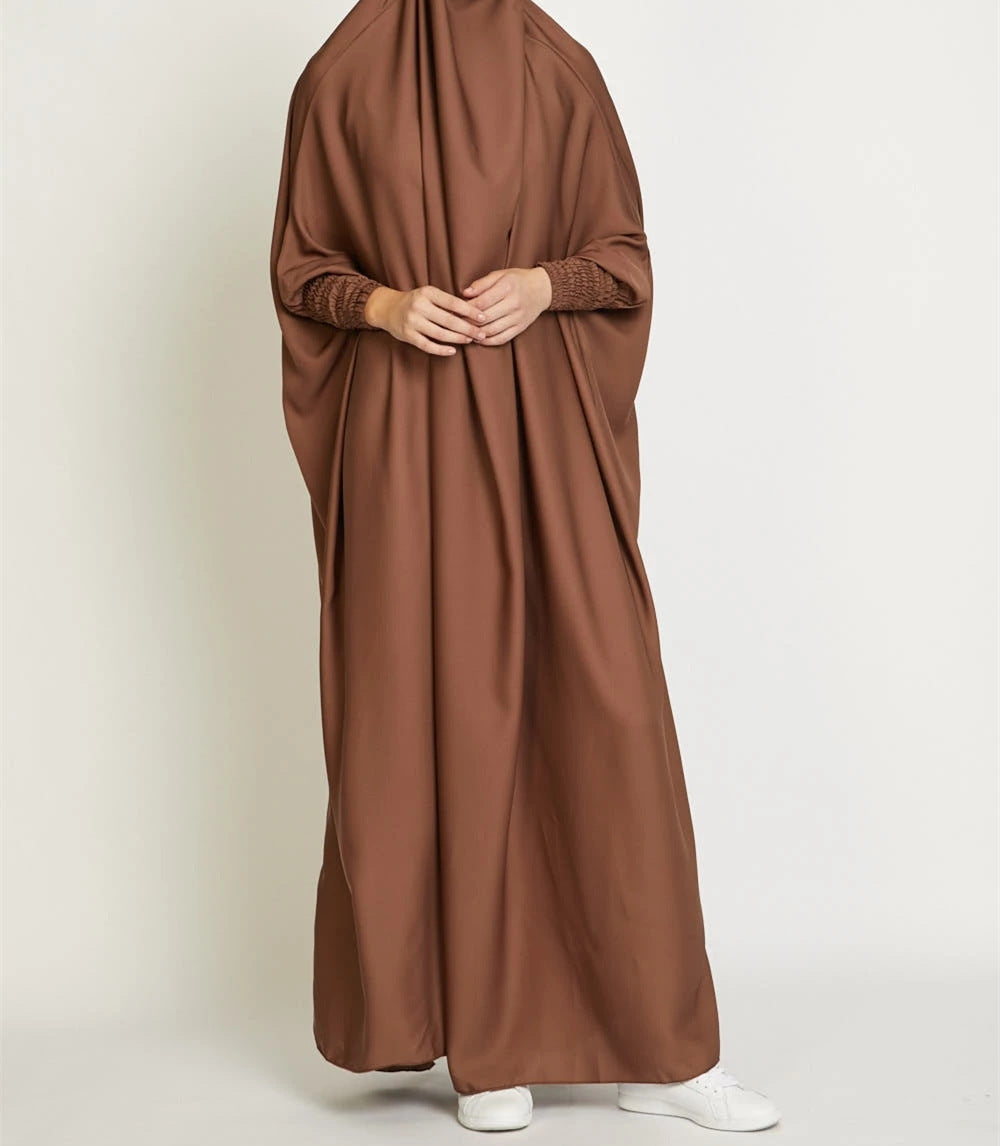 Turkish Swing Solid Color Robe Dress Dresses