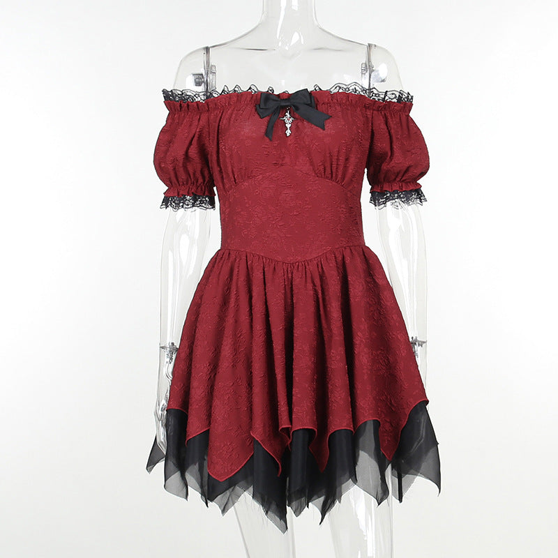 Women's Summer Dark Style Elegant Fashion Slim Dresses