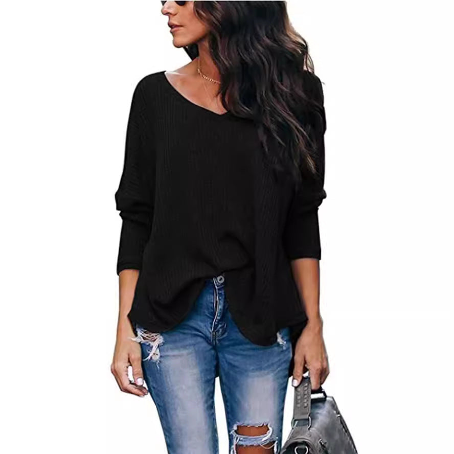 Women's Autumn Loose Long Sleeve Bottoming Shirt Plus Size