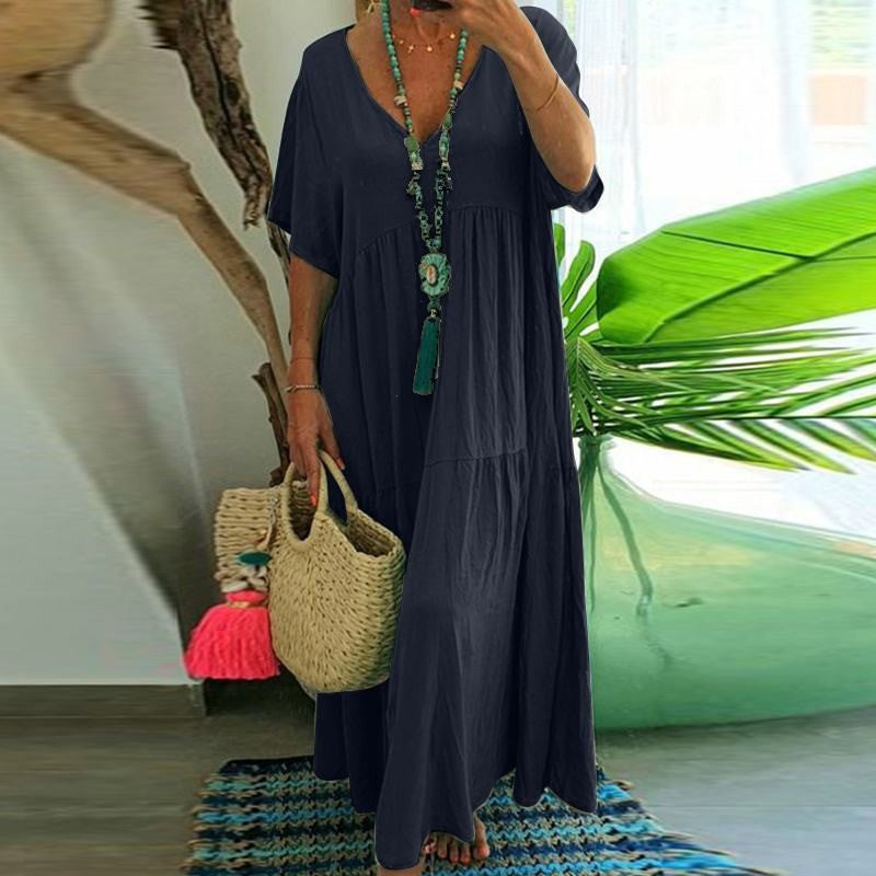 Glamorous Casual Irregular Long Large Hem Dress