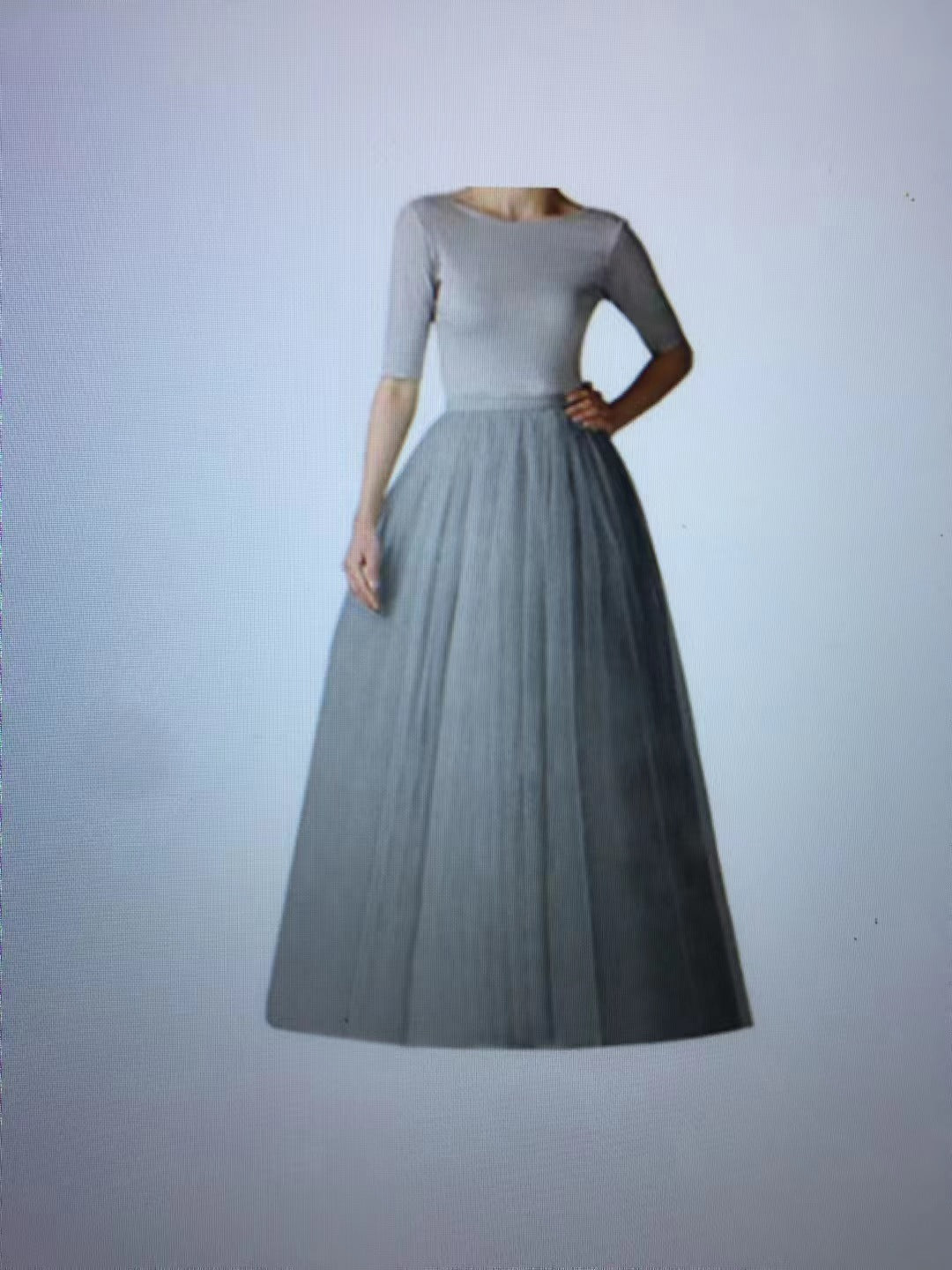 Elegant Voile Pettiskirt Adult Mid-length Mesh Wedding Dresses