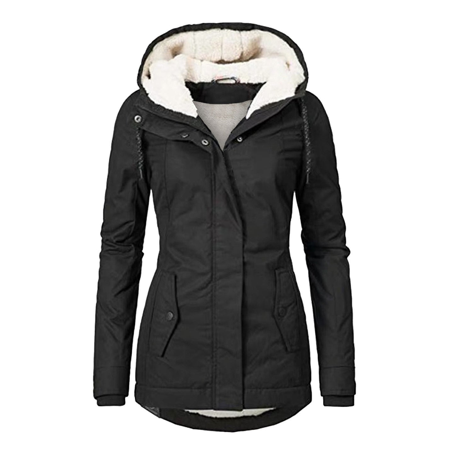 Women's Winter Thickened Cotton Padded Parka Warm Coats
