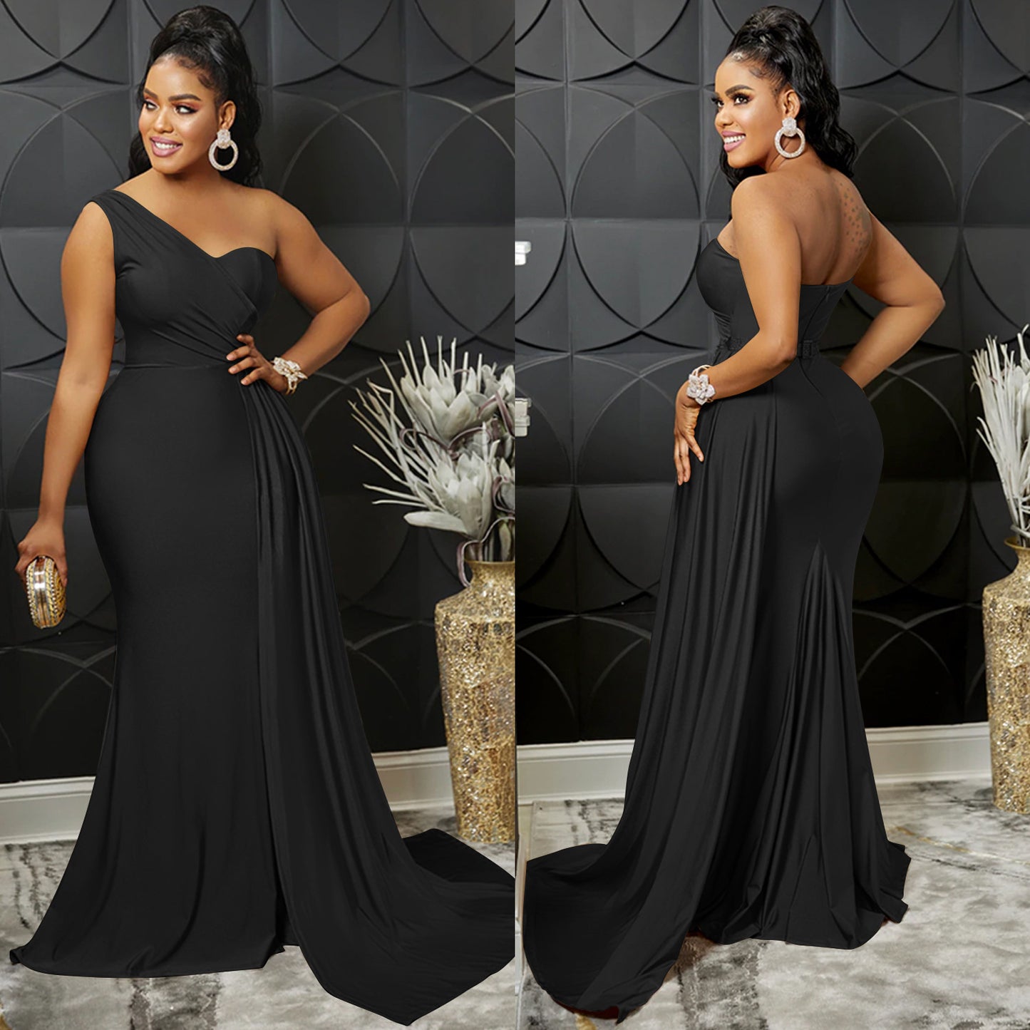 Women's Solid Color Party Tight Sleeve Dress Dresses