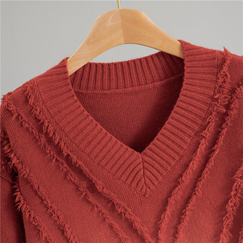 Women's Gradient Idle Style Loose Knitted Tide Women's Sweater
