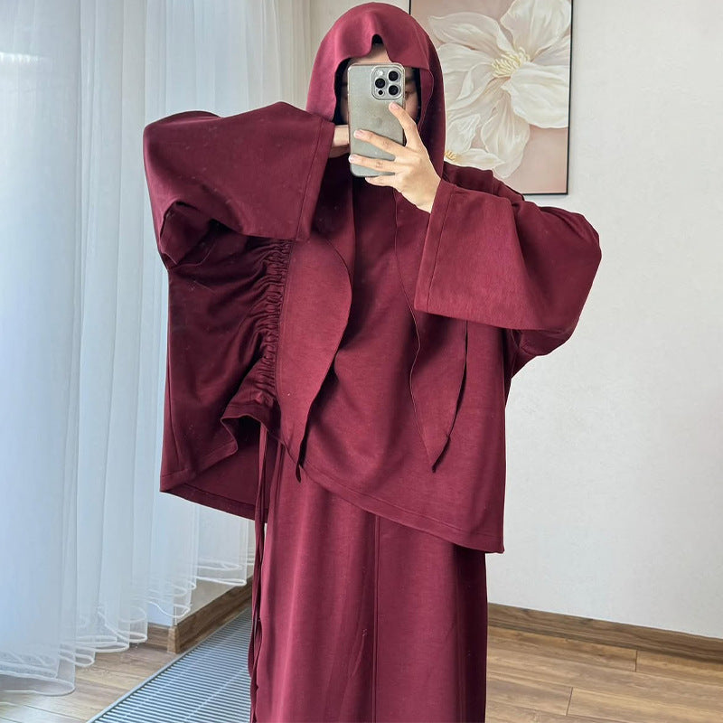 Women's Spring Solid Color Long Sleeve Peplum Suits