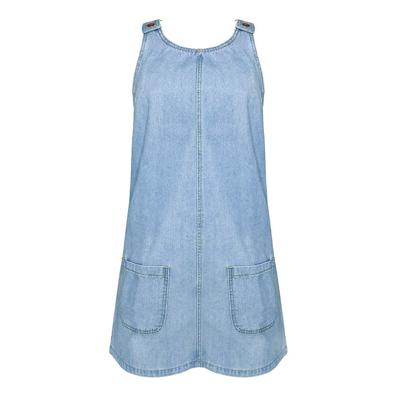 Women's Summer Denim Sexy Cool Suspender Dress