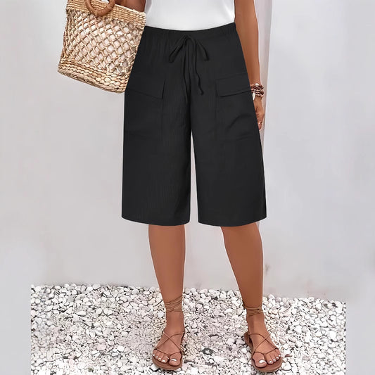 Women's Trendy Creative Casual With Pockets Shorts