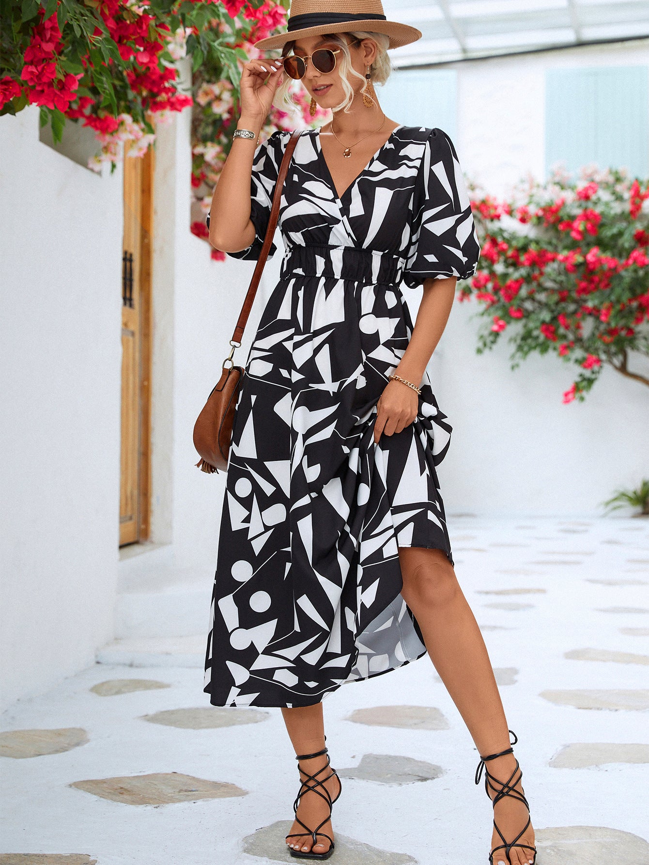 Pretty Fashion Innovative Women's Puff Sleeve Dress
