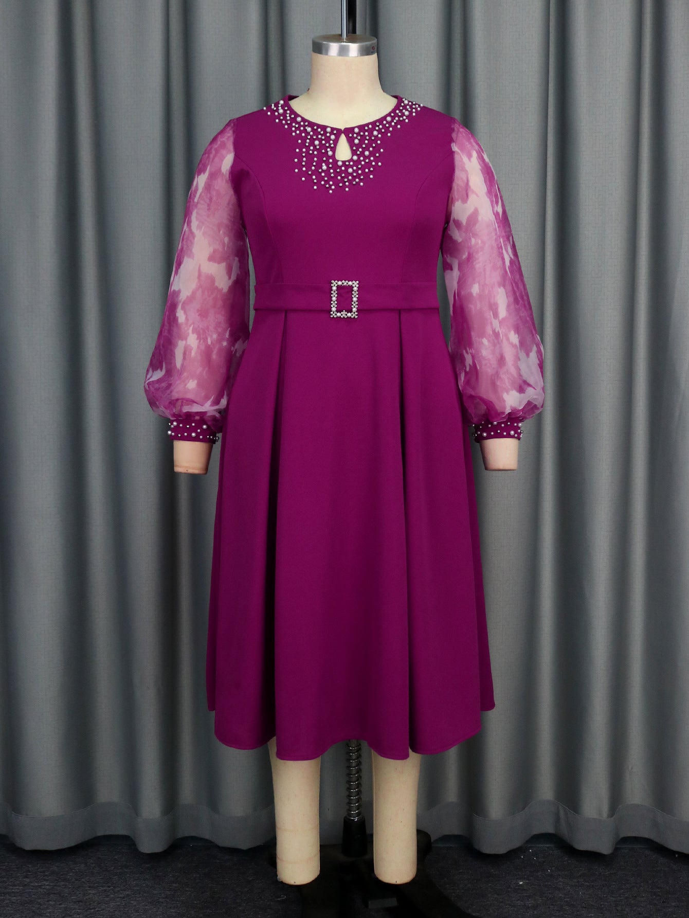 Autumn Lantern Long Sleeve Elegant Dress Dresses