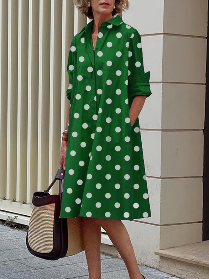 Women's Patchwork Contrast Color Casual Elegant Dress