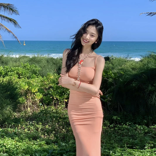 Women's Backless Easy To Dream Exquisite Pure Desire Slim Waist Dresses