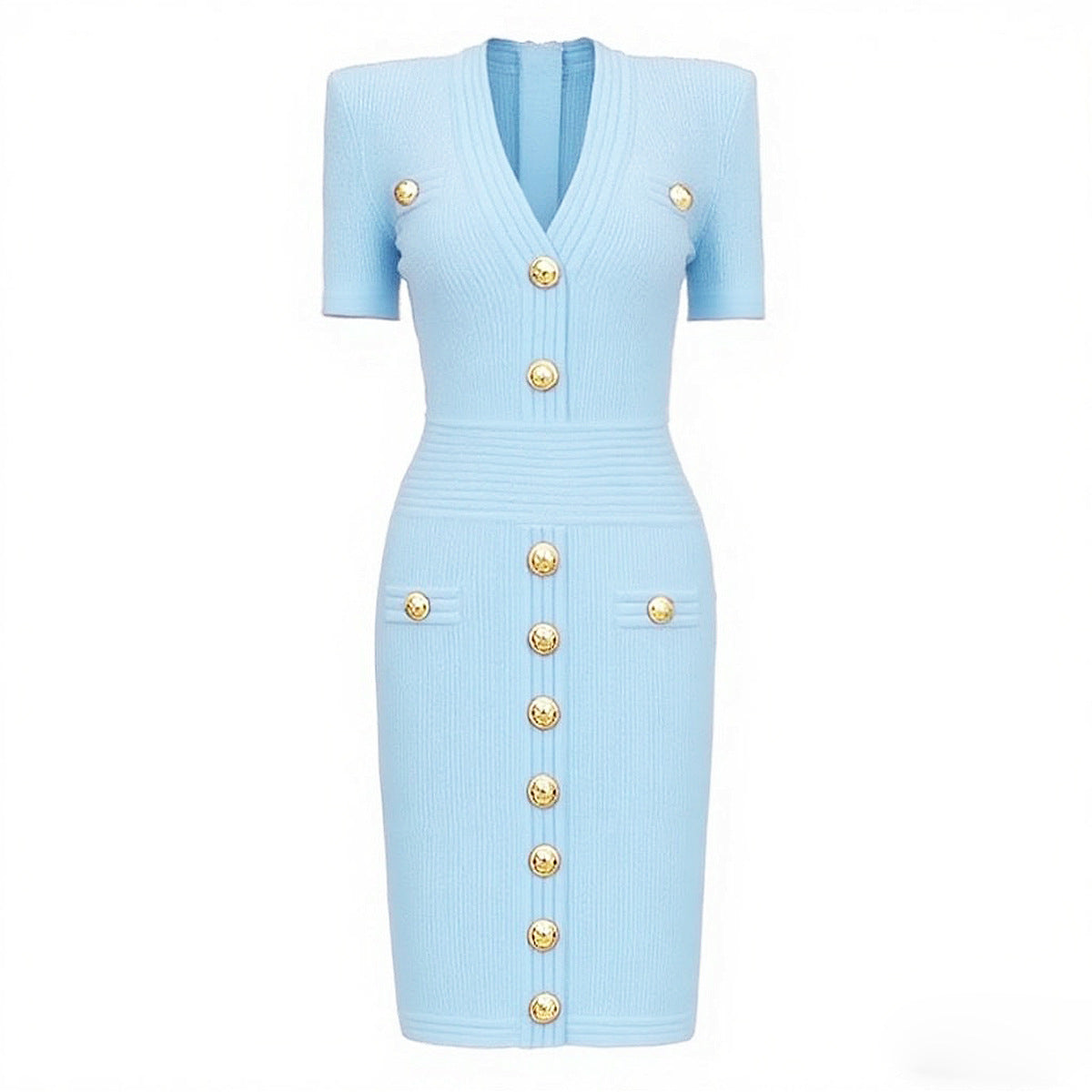 Women's Lengthened Summer Fashionable Knitted Slim Fit Dresses