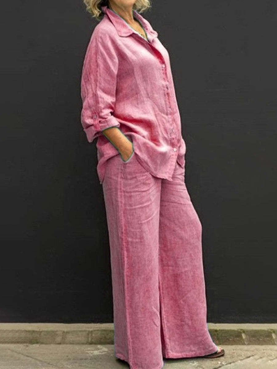 Women's Color Shirt Outfit Leisure Urban Suits