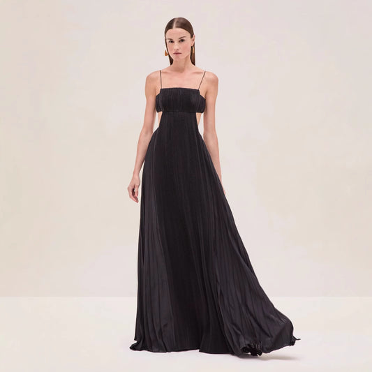Summer Suspender Dress Sexy Temperament Pleated Dresses