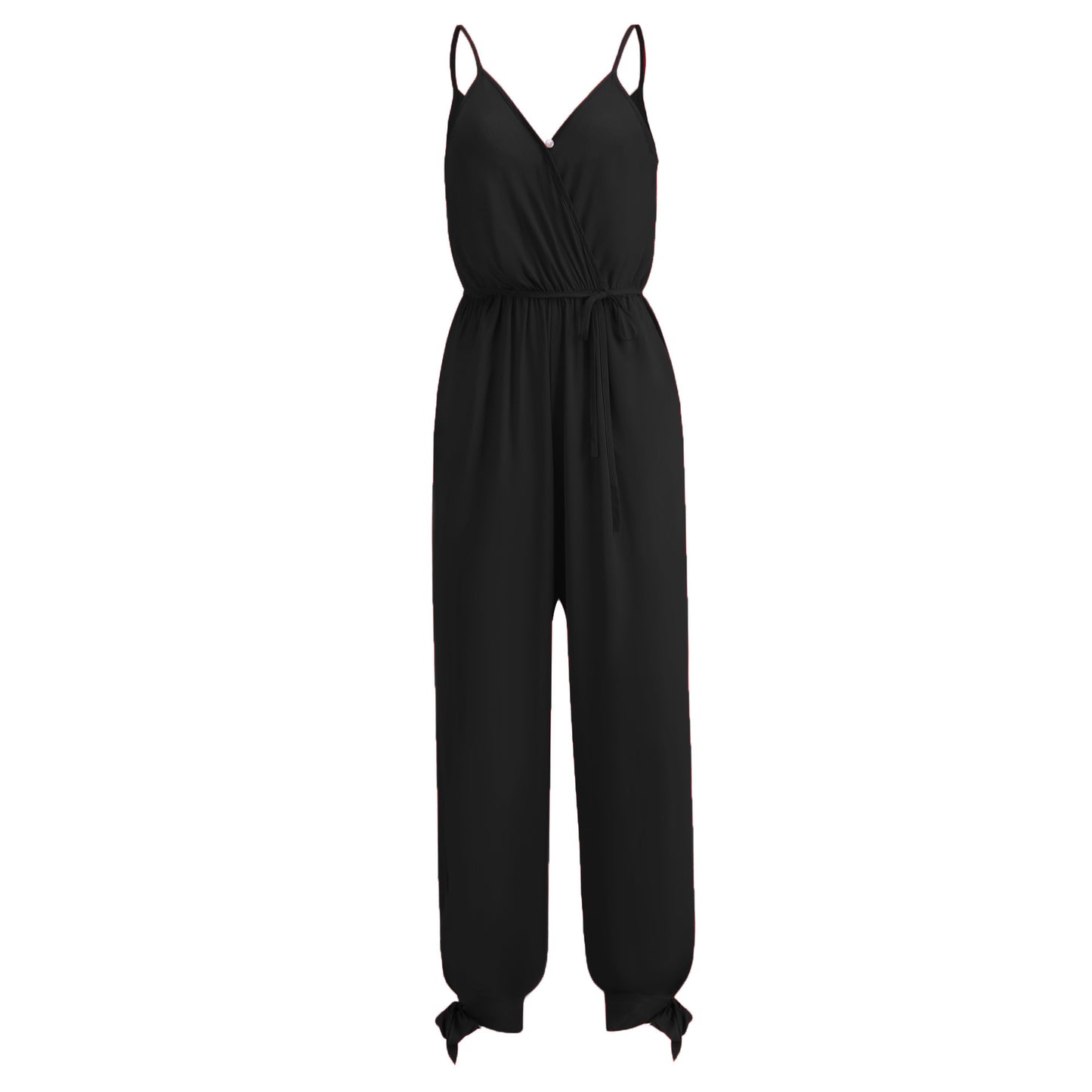 Backless Tether Deep Strap Long Conjoined Pants