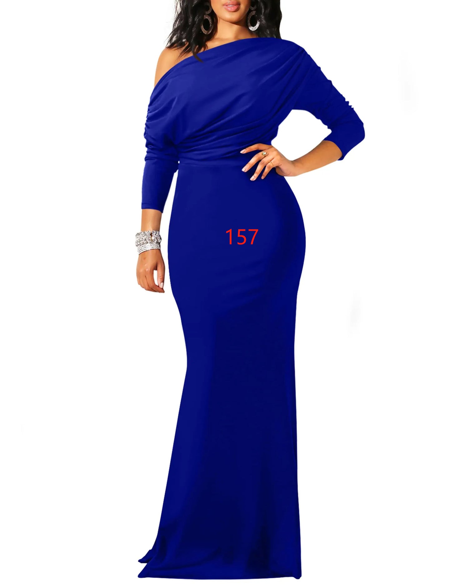 Sleeveless Cold-shoulder High Sense Skinny Long Dresses
