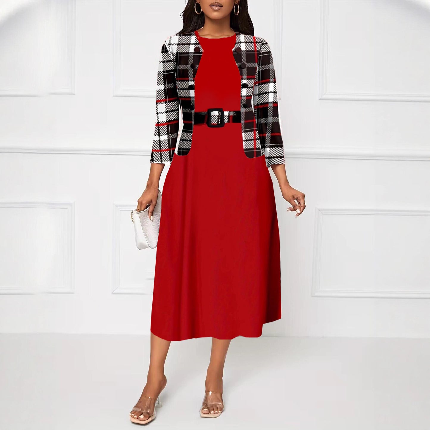 Attractive Fashion Creative Printed Two-piece Dress Dresses