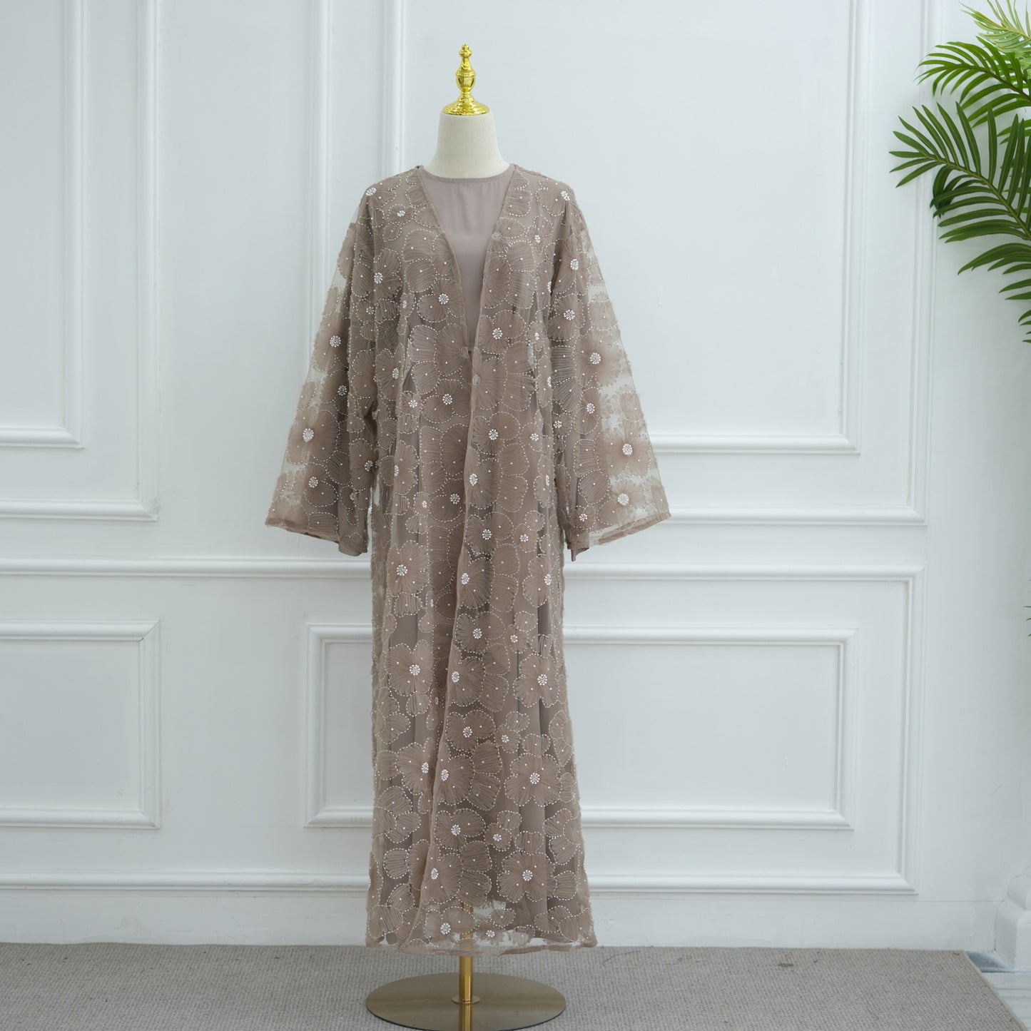 Classic Popular Stylish Three-dimensional Flower Beaded Dresses