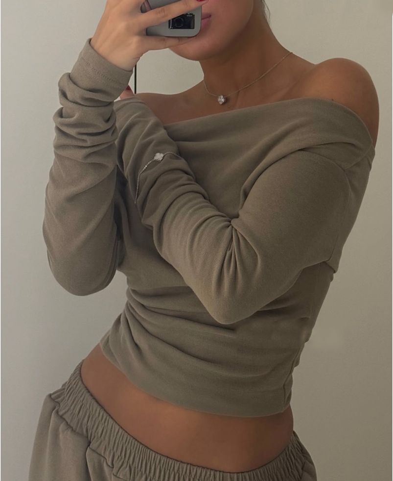 Autumn Asymmetric Hem Long T-shirt Trousers Suits