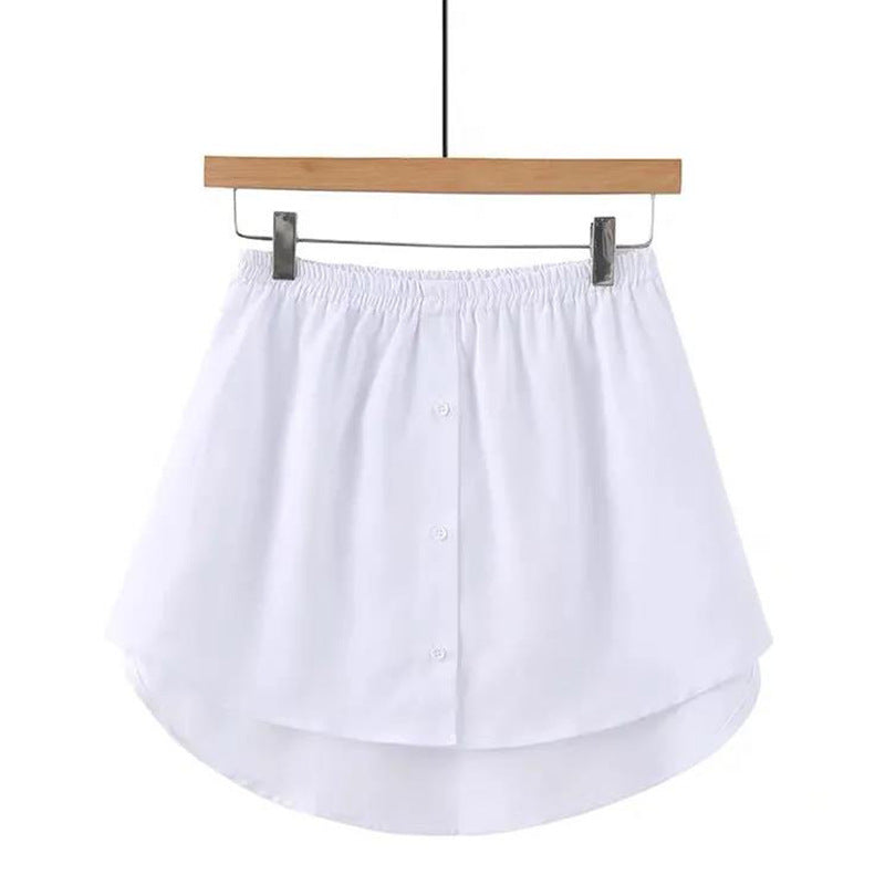 Bandage Dress Fake Hem Two-piece White Skirts