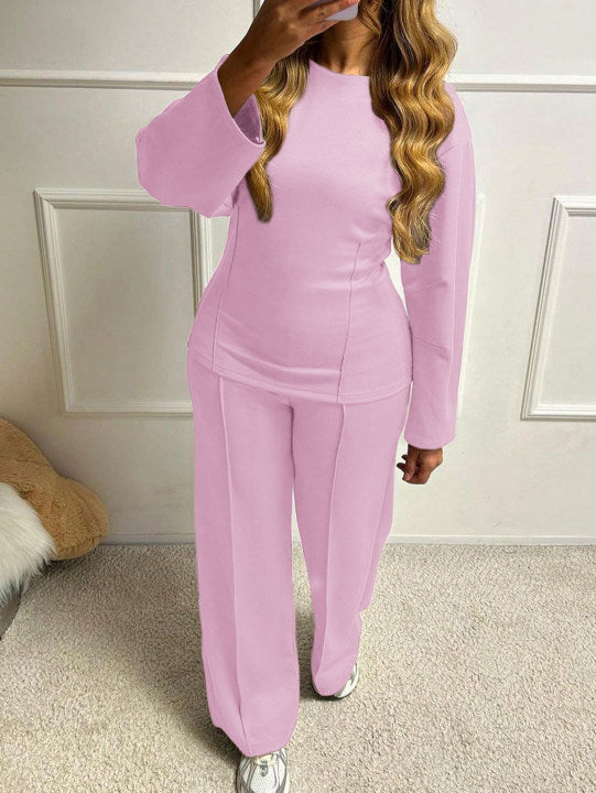 Cool Classic Women's T-shirt Trousers Two-piece Fashion Casual Suit