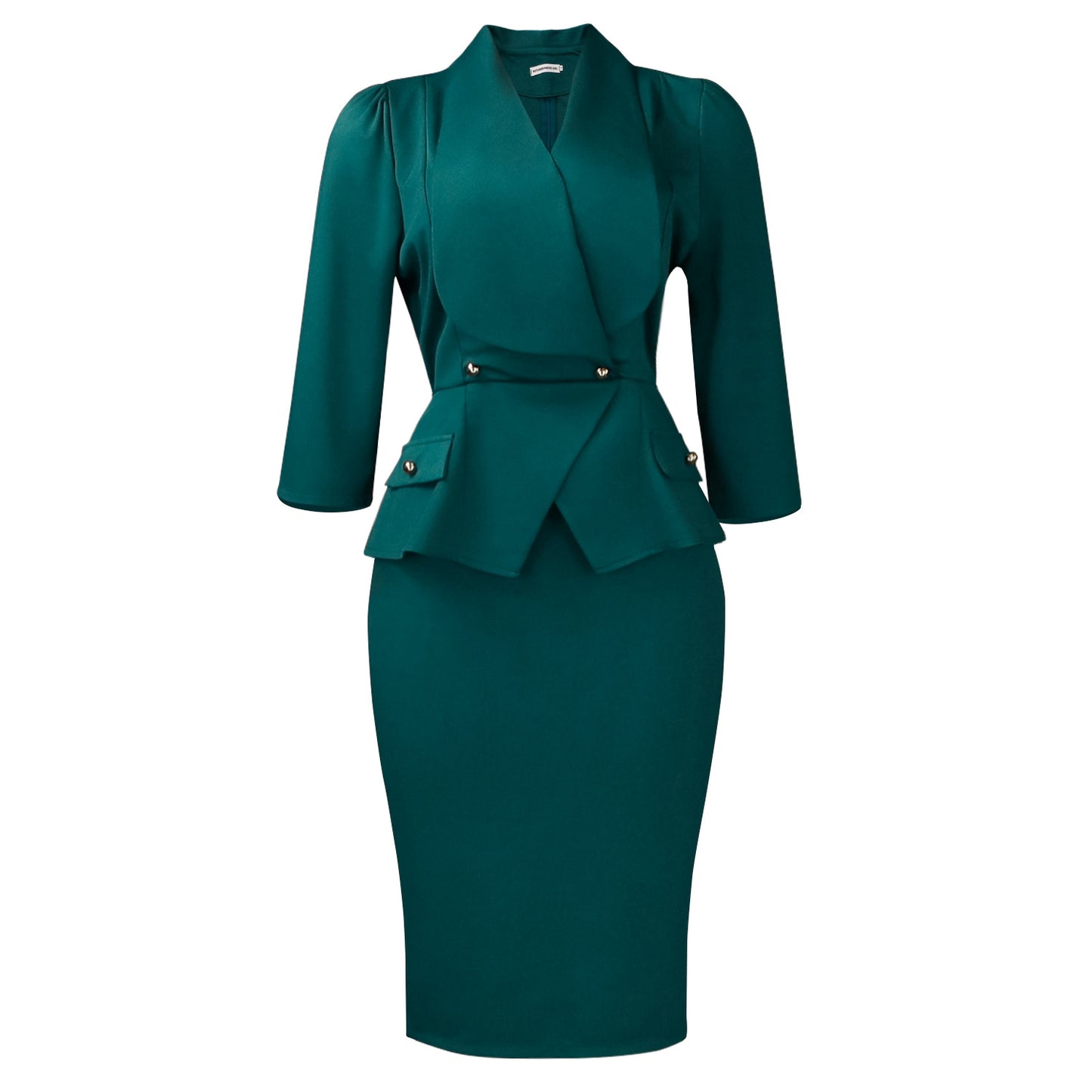 Women's Fashion Elegant Solid Color Sheath African Dress