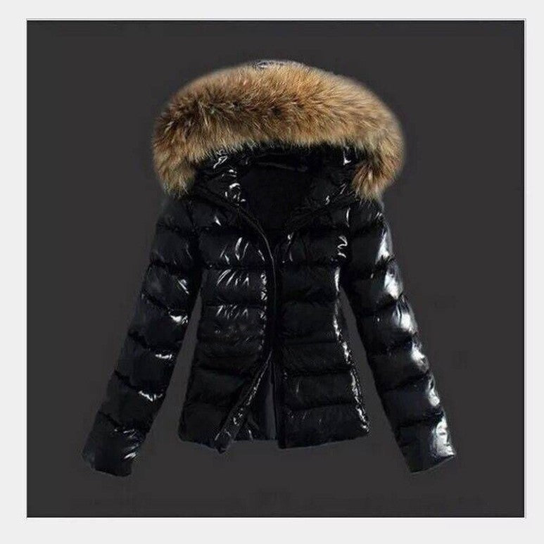 Slim Fit Cotton Imitation Fur Big Coats