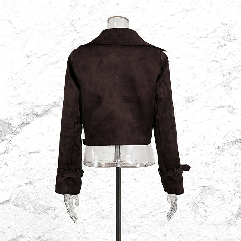 Women's Fashionable Trendy Retro Personality Pure Color Coats