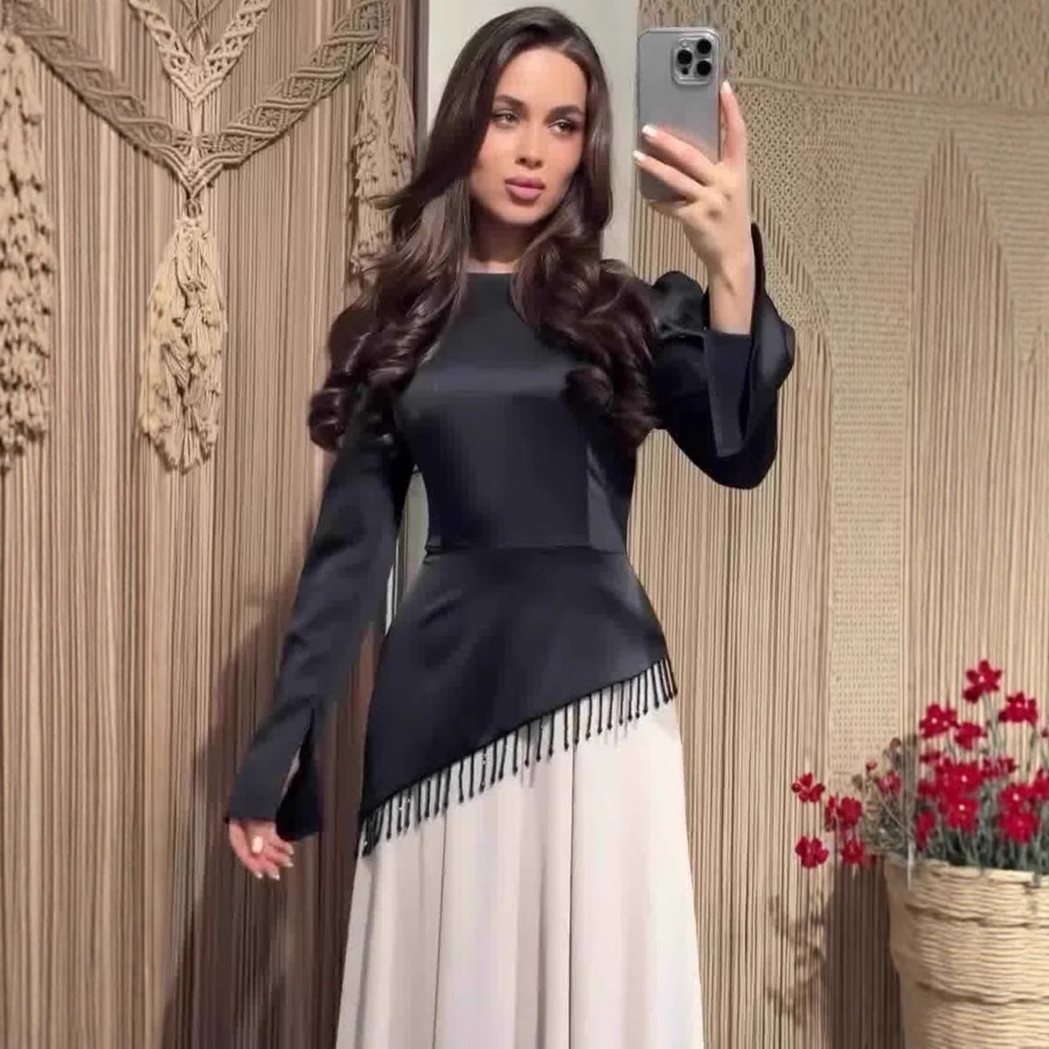 Women's Autumn Elegant Fashion Long Sleeve Maxi Dresses