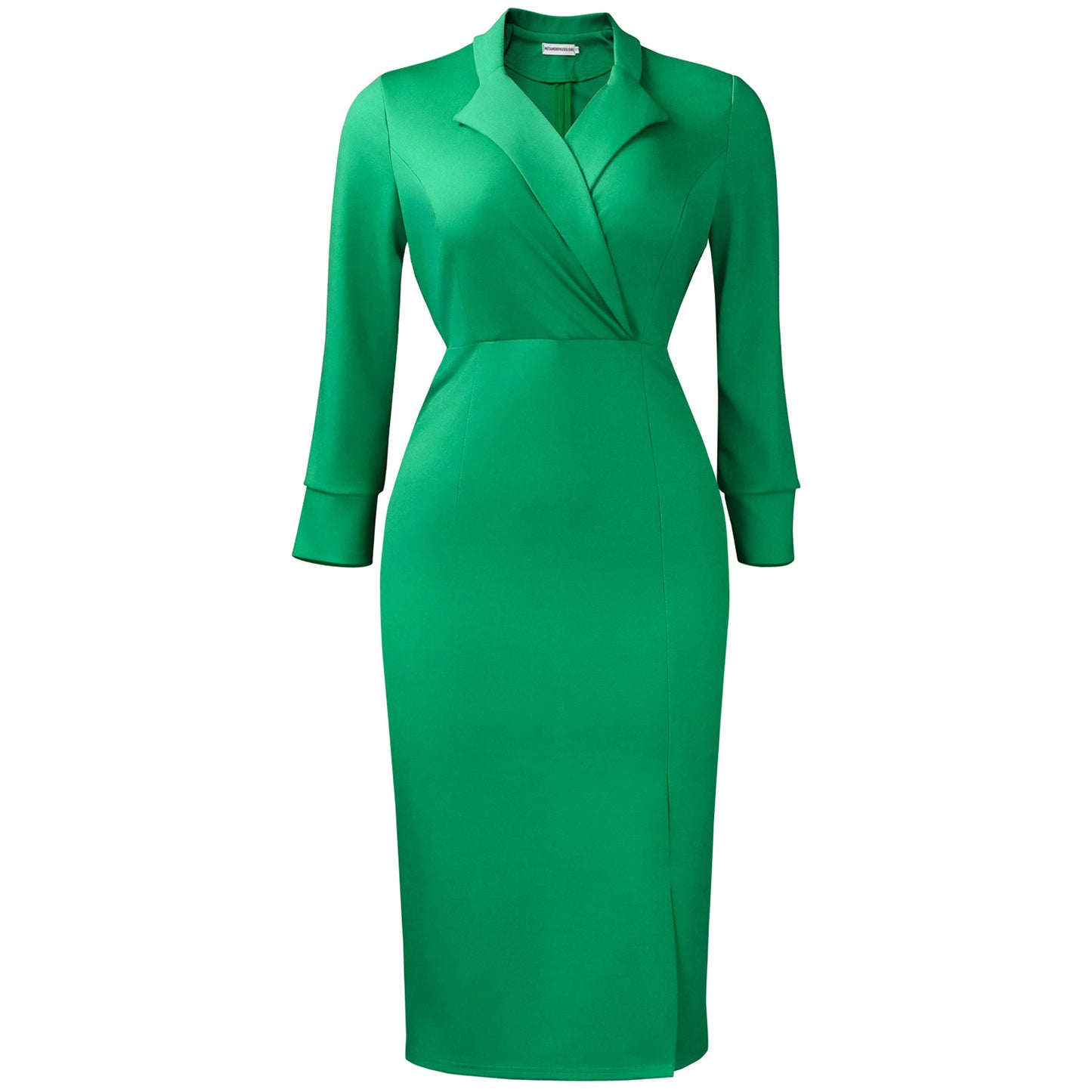 Autumn Collar Long Sleeve Elegant Sheath Fitted Dress