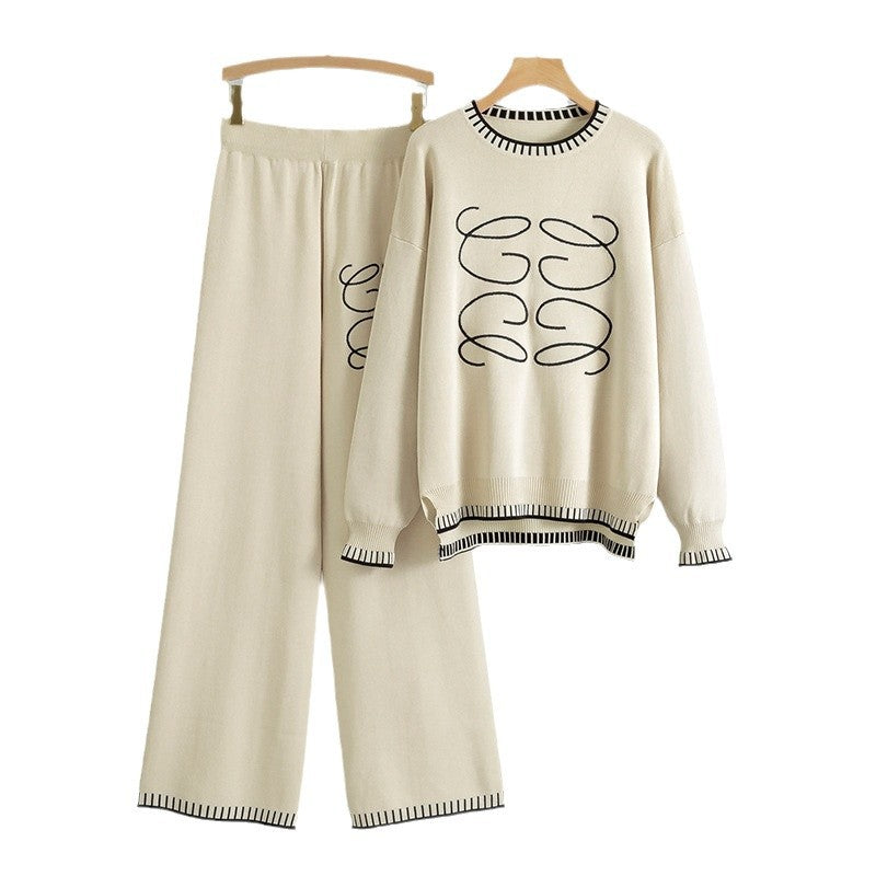Women's Two-piece Autumn Fashion Casual Loose Simple Suits