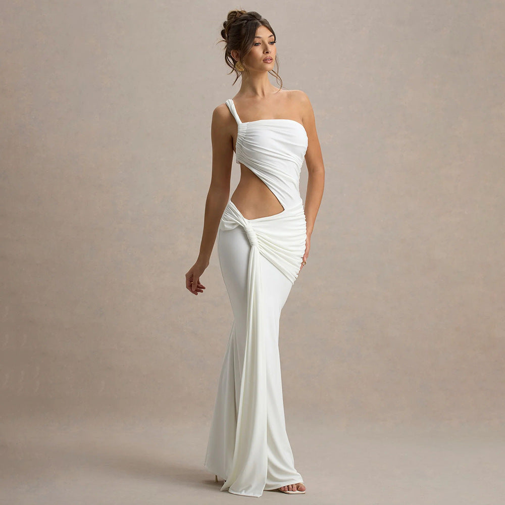 Women's Summer Sexy Backless Pleated Sheath For Dress