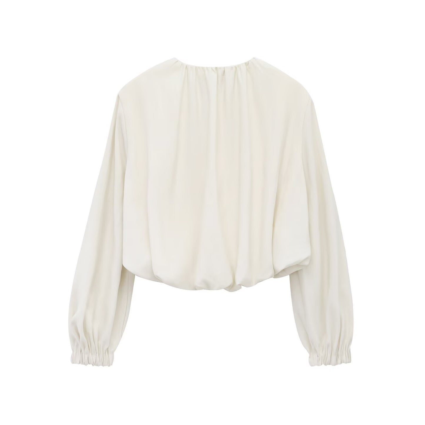 Women's Spring Solid Color Bud Crew Neck Coats