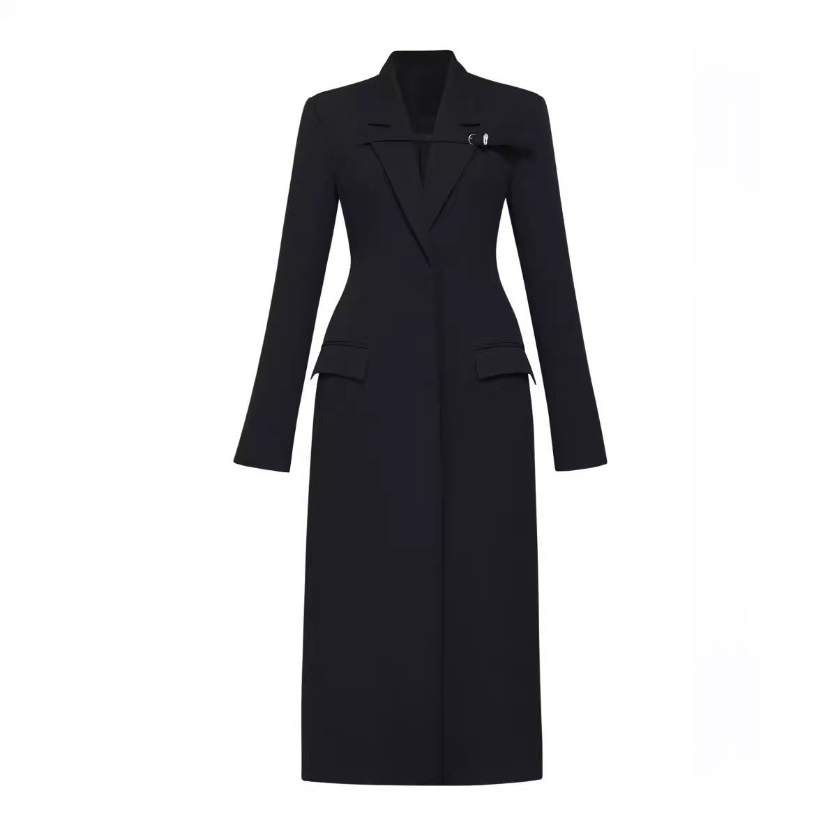 Women's Vietnam Niche Temperament Commuter Long Spring Slim Slimming Profile Coats