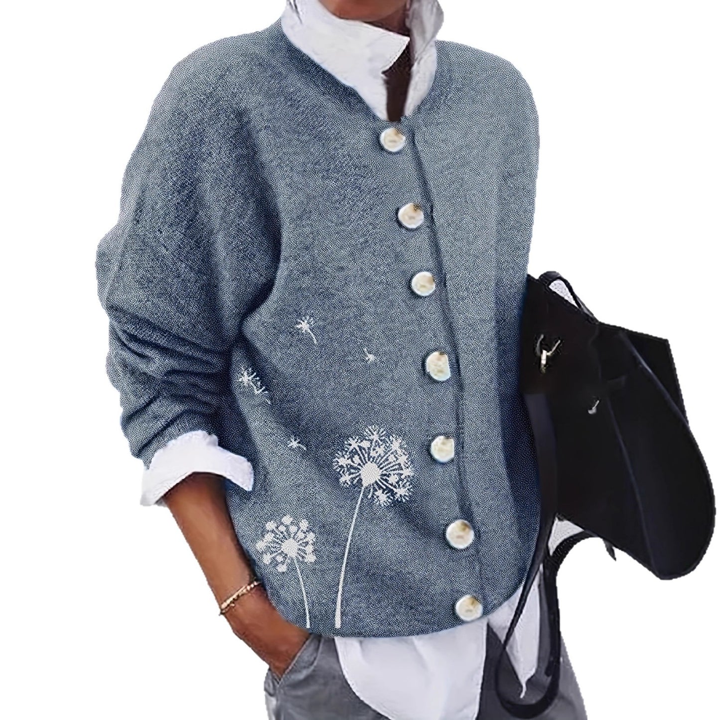 Glamorous Unique Women's Vintage Flannel Print Women's Sweater