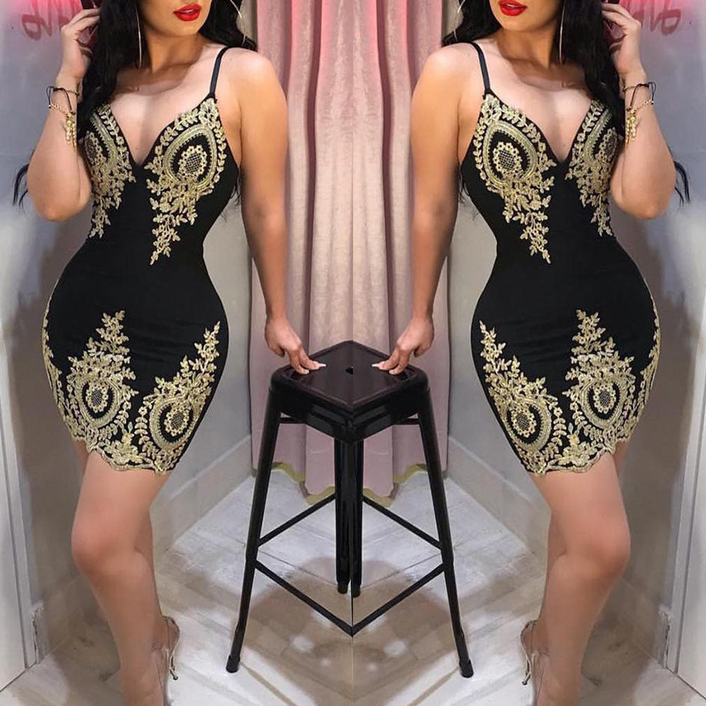 Women's Sheath Lace Sexy Tight Nightclub Dress