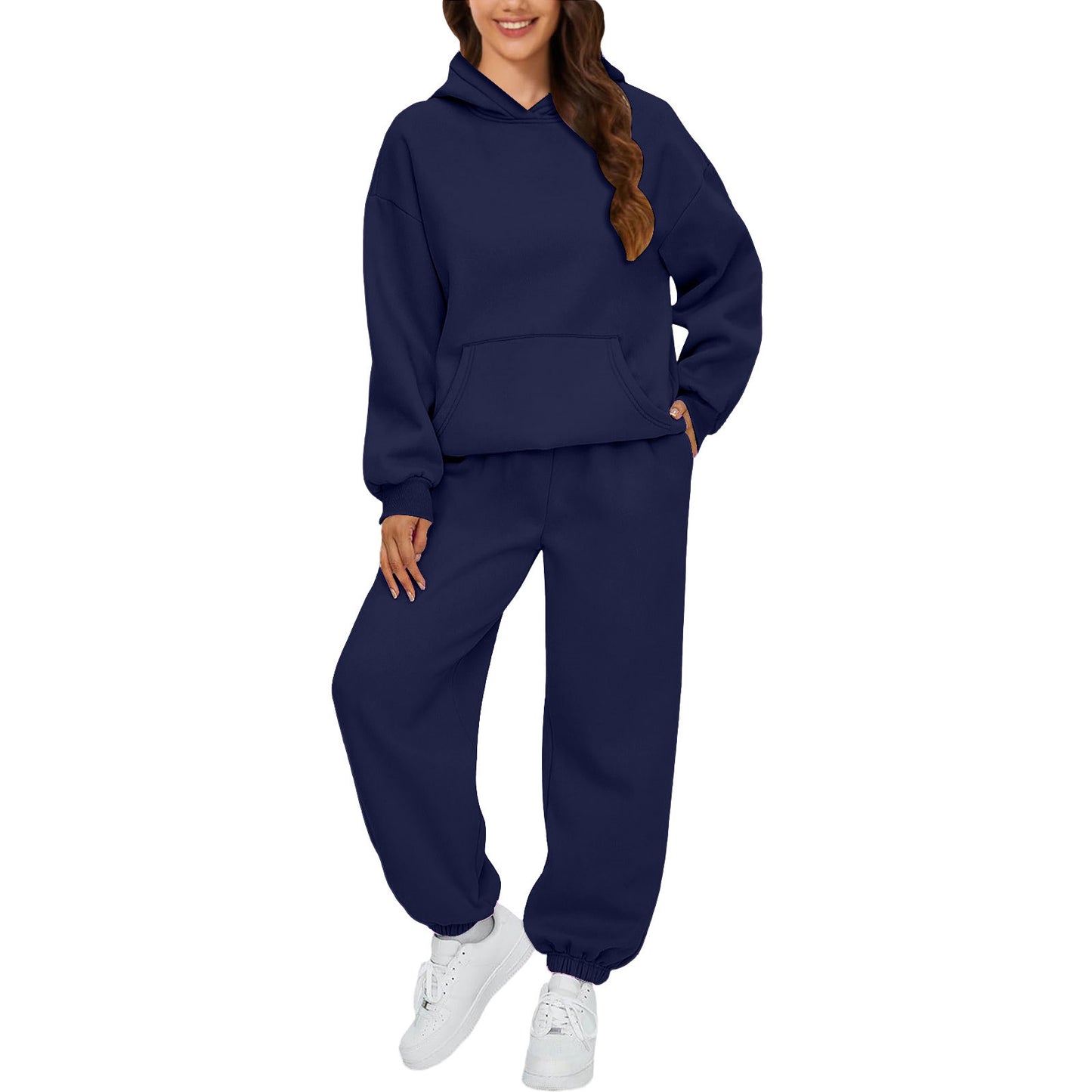 Versatile Elegant Women's Version Hooded Sport Fashion Casual Suit
