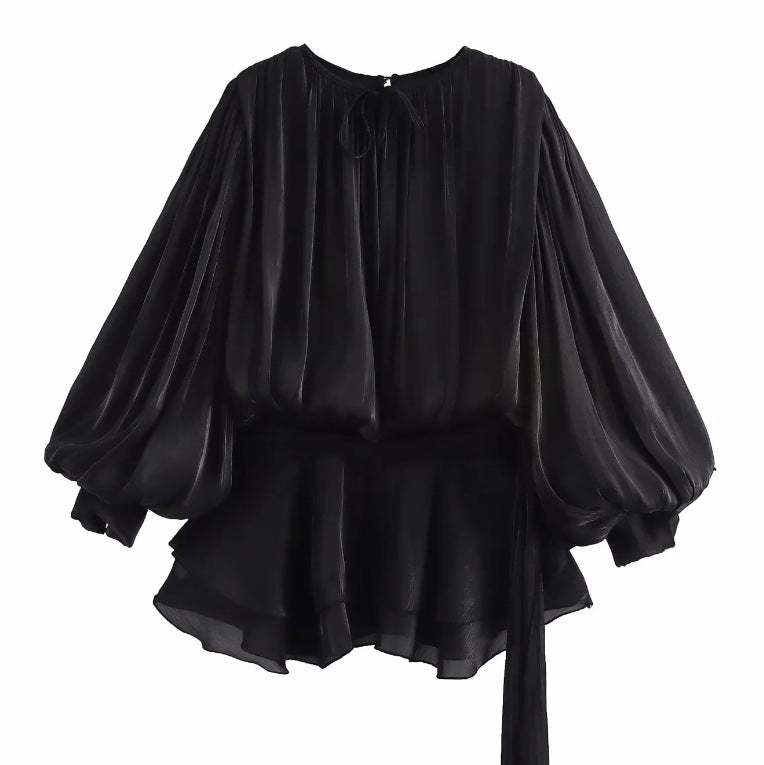 Women's Pure Desire Wind Waist Irregular Hem Dresses