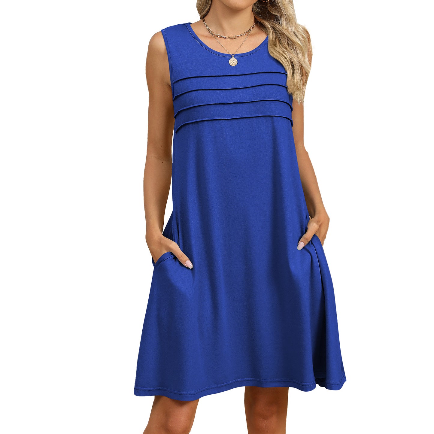 Women's Cool Printed Loose Pockets Dress Dresses