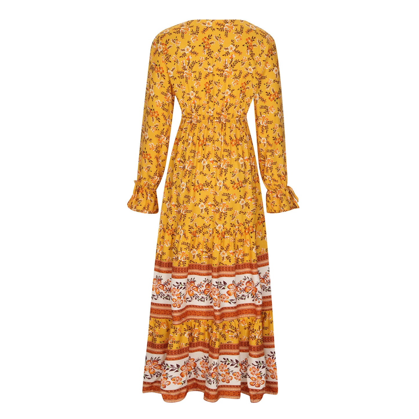 Women's Holiday Beach Dress Bohemian Printed Swing Dresses